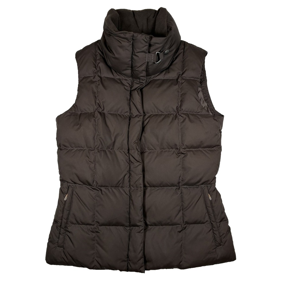Eddie Bauer Premium 700 Fill Down Puffer Vest Brown Women S Gorpcore Winter Warm